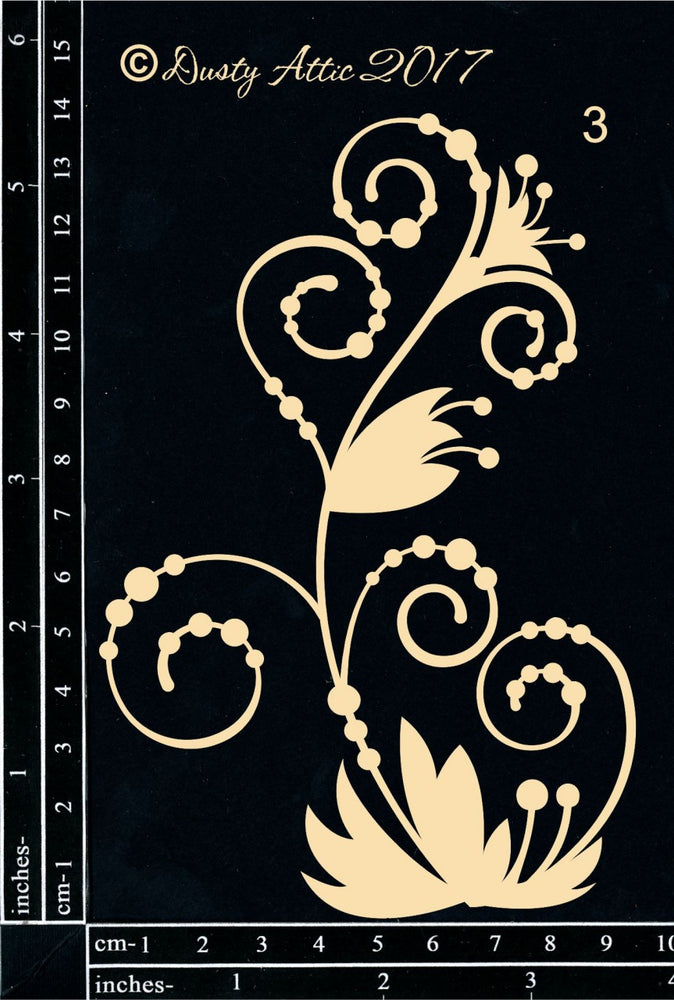 Dusty Attic - Beaded Flourish #3