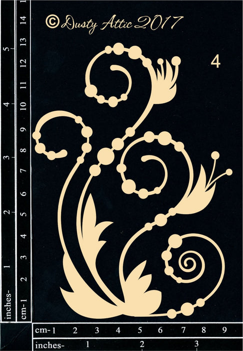 Dusty Attic - Beaded Flourish #4