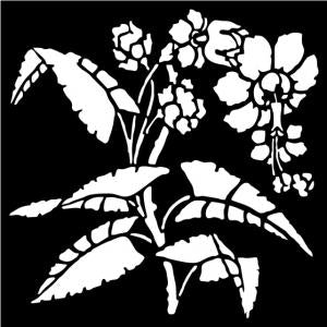 That Special Touch 6x6 Mask - Beautiful Hibiscus