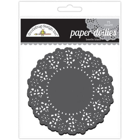 Doodlebug Design Paper Doilies - Beetle Black
