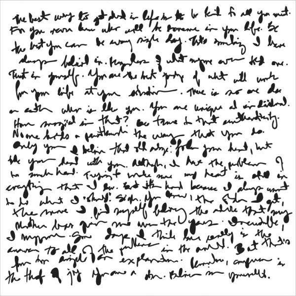 Crafter's Workshop 6x6 Template - Believe Script