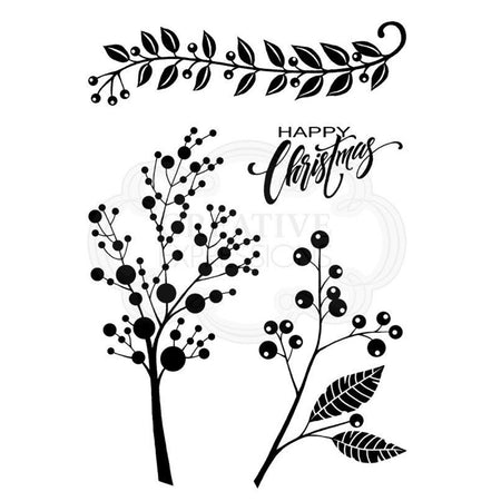 Woodware Clear Magic Singles Stamps - Berry Sprays