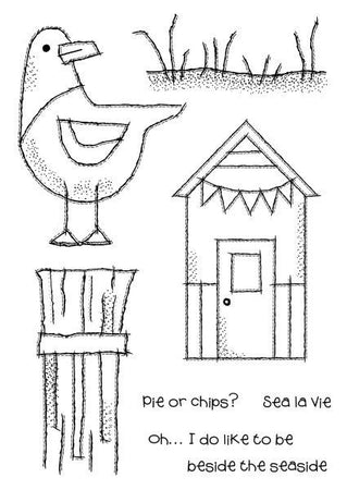 Woodware Clear Magic Singles Stamps - Beside The Seaside