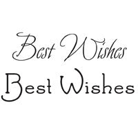 Woodware Clear Magic Singles Stamps - Best Wishes