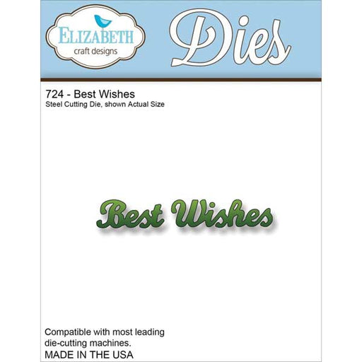 Elizabeth Craft Designs Die - Best Wishes
