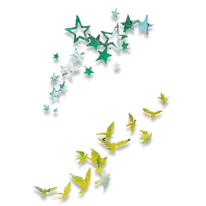 Sizzix Thinlits Die - Birds & Stars