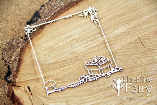 Scrapiniec Chipboard - 4723 Blueberry Fairy Square Frame