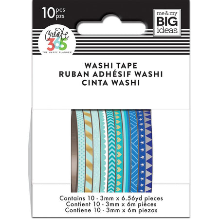 Me & My Big Ideas Happy Planner Mini Washi Tape - Blue Hues