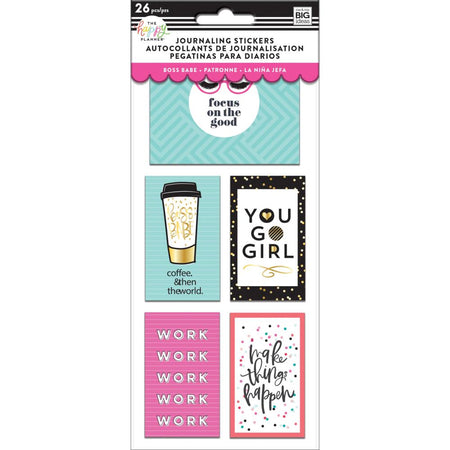 Me & My Big Ideas Happy Planner Flip Journaling Stickers - Boss Babe