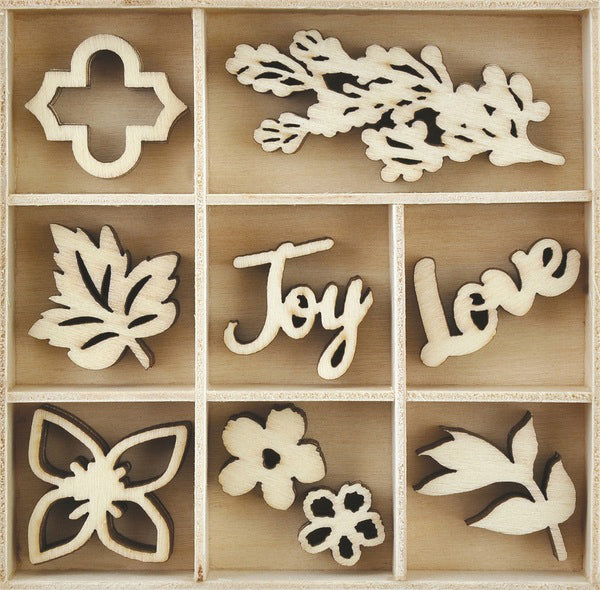 Kaisercraft Wooden Flourish Pack - Bouquet