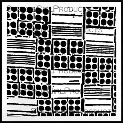 StencilGirl 6x6 Stencil - Brick Factory