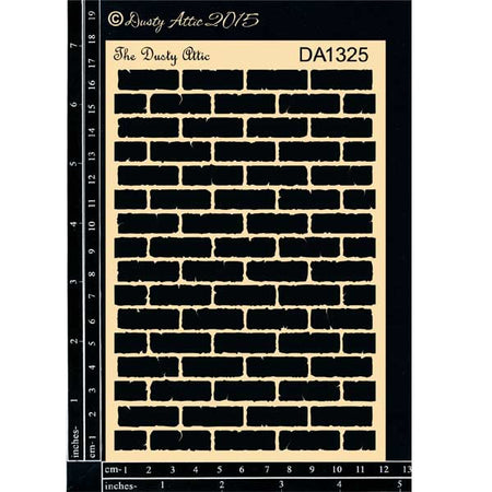 Dusty Attic Stencil - Brick Wall