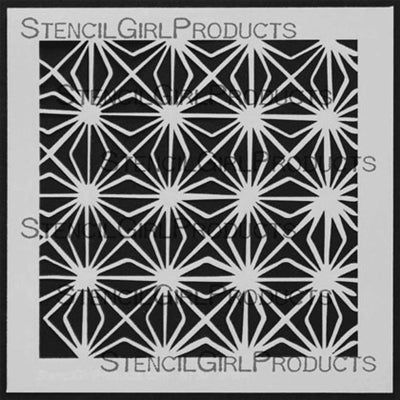 StencilGirl 6x6 Stencil - Brilliant Star