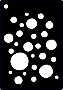 Creative Expressions Mini Stencil - Bubble Burst