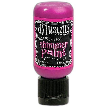 Dylusions 1oz Shimmer Paint - Bubblegum Pink