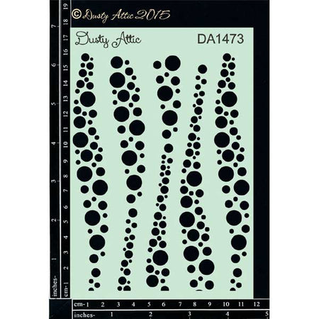 Dusty Attic Stencil - Bubbles