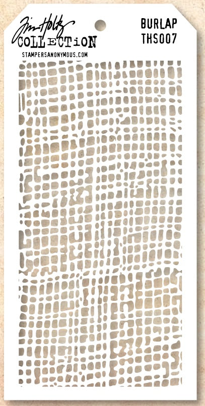 Tim Holtz Layering Stencil - Burlap