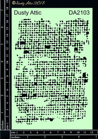 Dusty Attic Stencil - Burlap