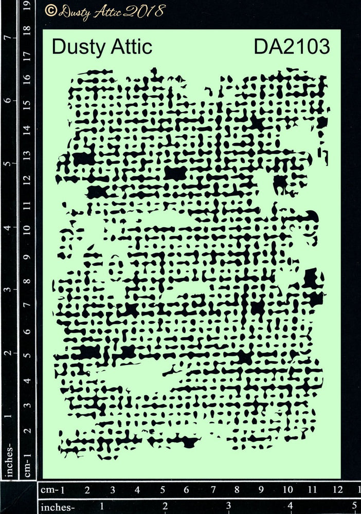 Dusty Attic Stencil - Burlap