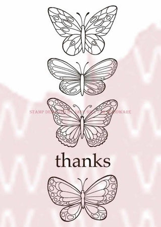 Woodware Clear Magic Singles Stamps - Butterflies