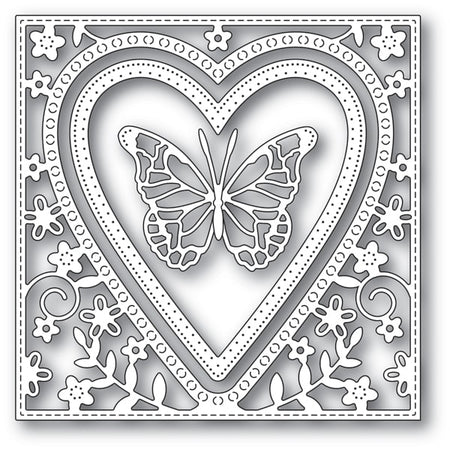 Memory Box Die - Butterfly Heart Frame