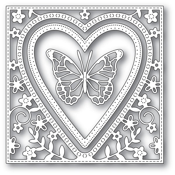 Memory Box Die - Butterfly Heart Frame