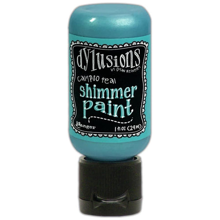 Dylusions 1oz Shimmer Paint - Calypso Teal