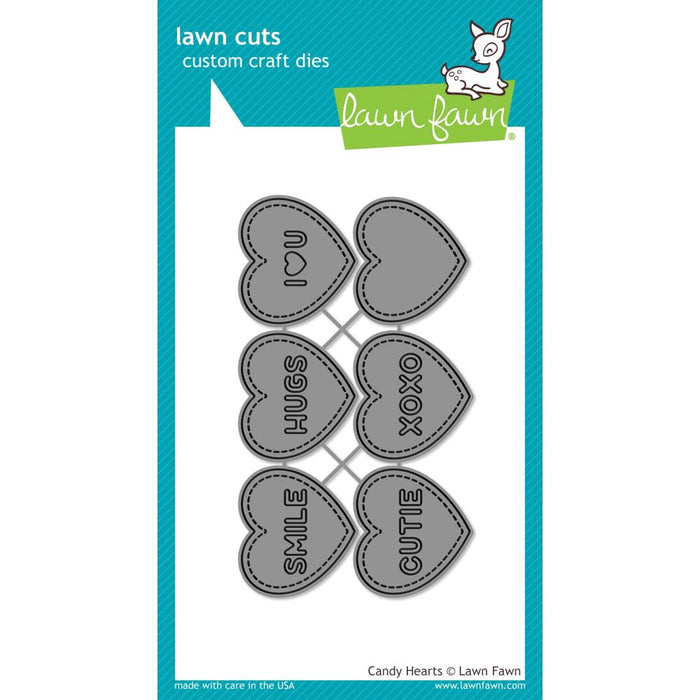 Lawn Fawn Craft Die - Candy Hearts