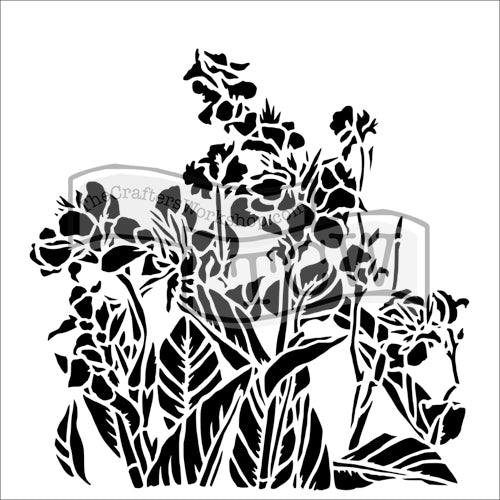 Crafter's Workshop 6x6 Template - Canna Lillies
