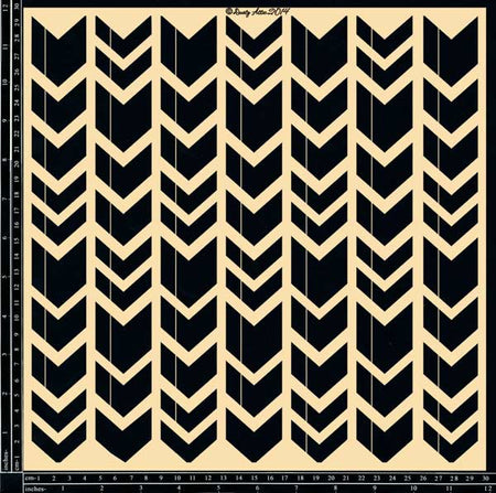 Dusty Attic - Chevron Panel Large