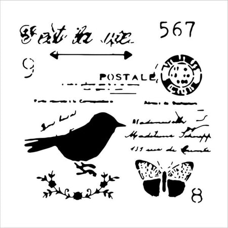 Crafter's Workshop 6x6 Template - Chickadee Post
