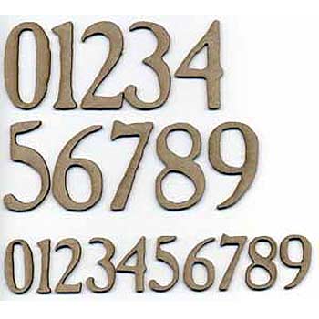 Scrap FX Chipboard - Chisel Numbers