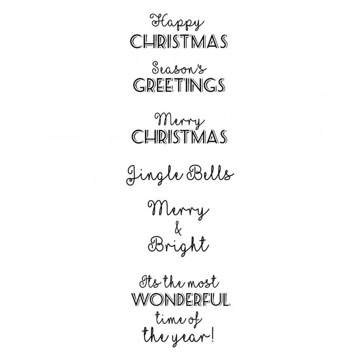 Woodware Clear Magic Singles Stamps - Christmas Cheer