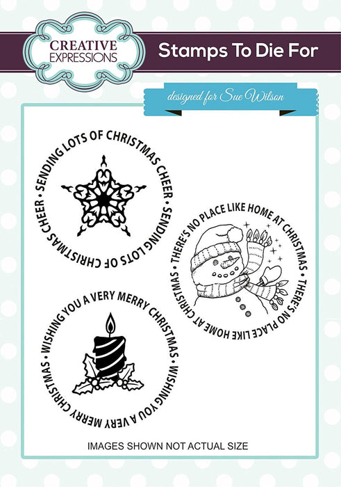 Creative Expressions Cling Stamps - Christmas Motifs