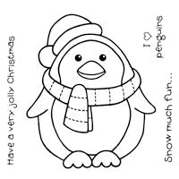 Woodware Clear Magic Singles Stamps - Chubby Penguin