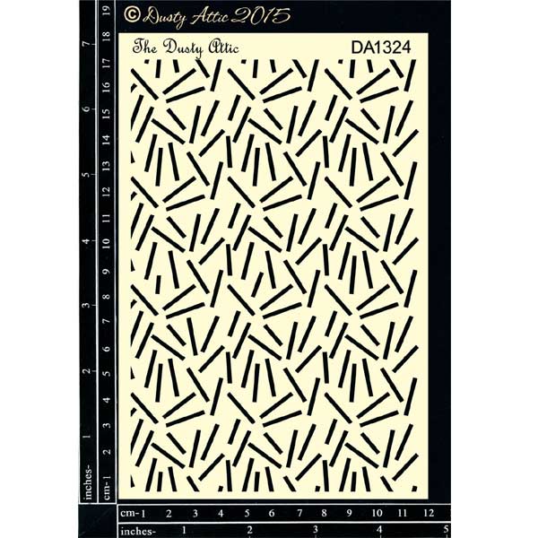 Dusty Attic Stencil - Confetti