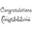 Woodware Clear Magic Singles Stamps - Congratulations