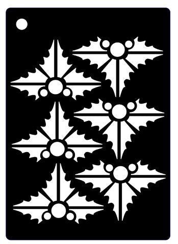 Creative Expressions Mini Stencil - Contemporary Holly