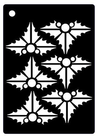 Creative Expressions Mini Stencil - Contemporary Holly