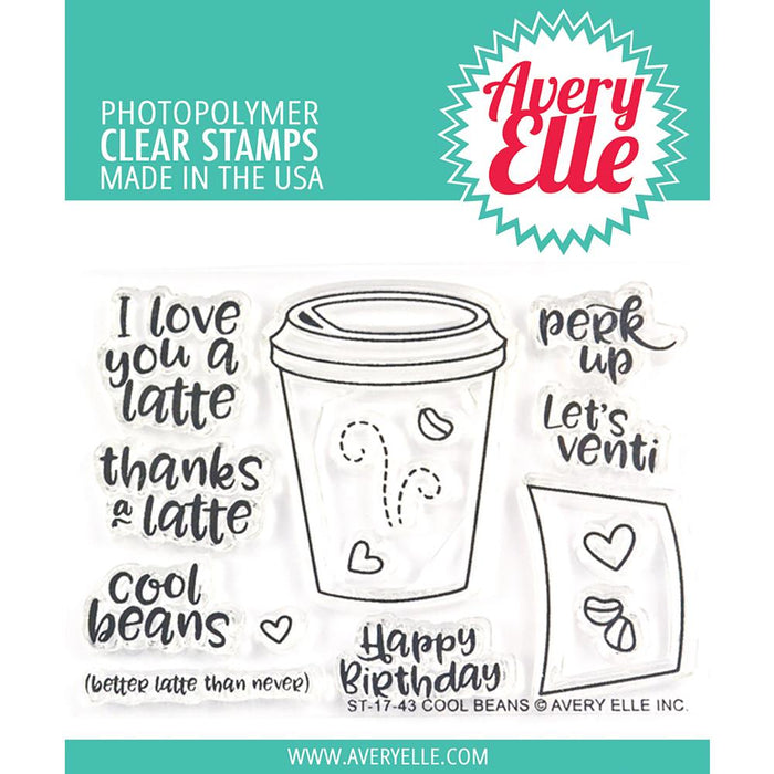Avery Elle Clear Stamps - Cool Beans