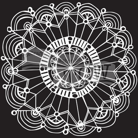 Crafter's Workshop 6x6 Template - Coronet Wreath