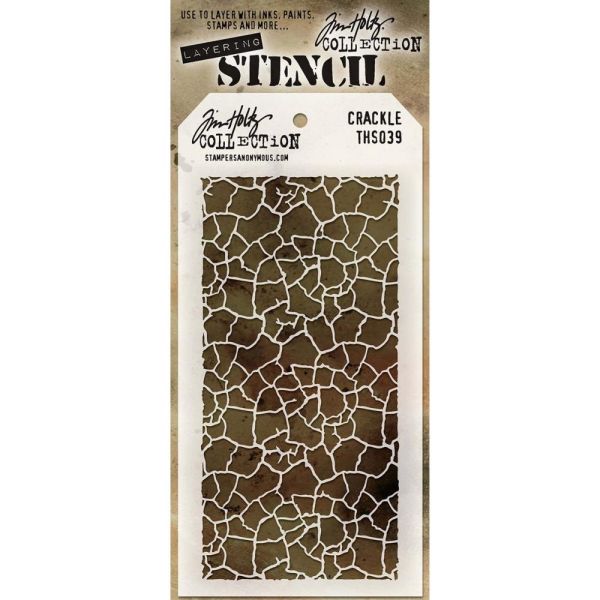 Tim Holtz Layering Stencil - Crackle