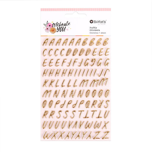 Rosie's Studio Celebrate You - Puffy Mini Alphabet Stickers