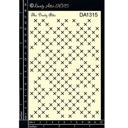 Dusty Attic Stencil - Criss Cross