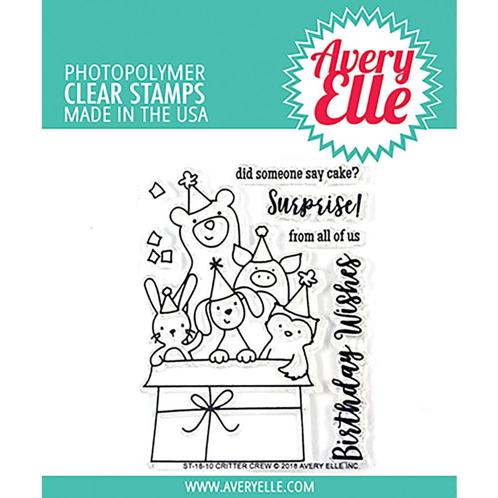 Avery Elle Clear Stamps - Critter Crew