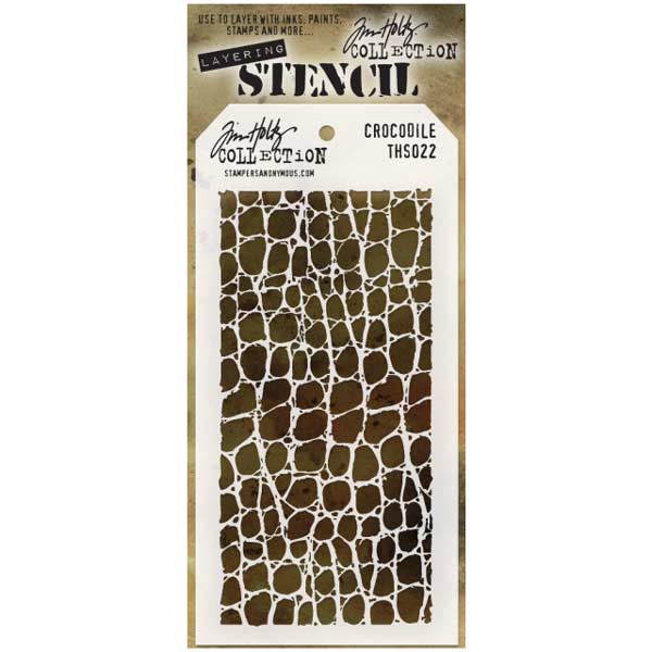 Tim Holtz Layering Stencil - Crocodile