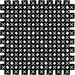 That Special Touch 6x6 Mask - Cross Stitch