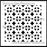 StencilGirl 6x6 Stencil - Crossed Washers