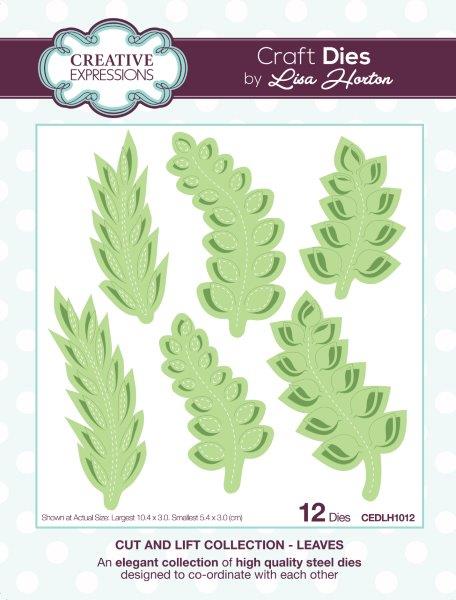 Creative Expressions Craft Die by Lisa Horton - Cut & Lift Leaves