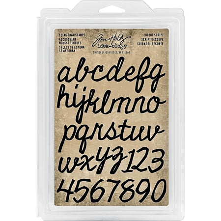 Tim Holtz Idea-Ology - Cling Foam Stamps Cutout Script